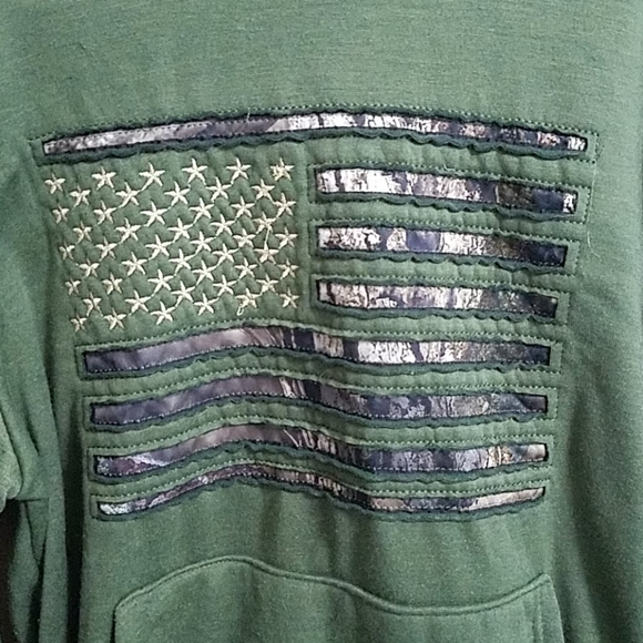 mossy oak american flag hoodie - Picture 2 of 6
